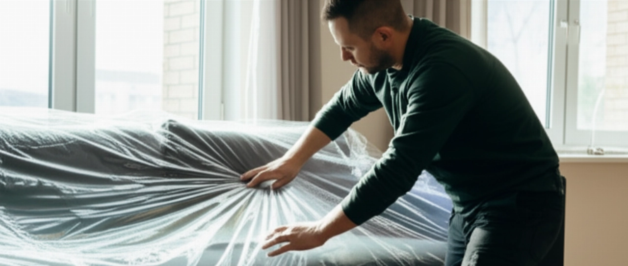 Wie man ein Sofa verpackt